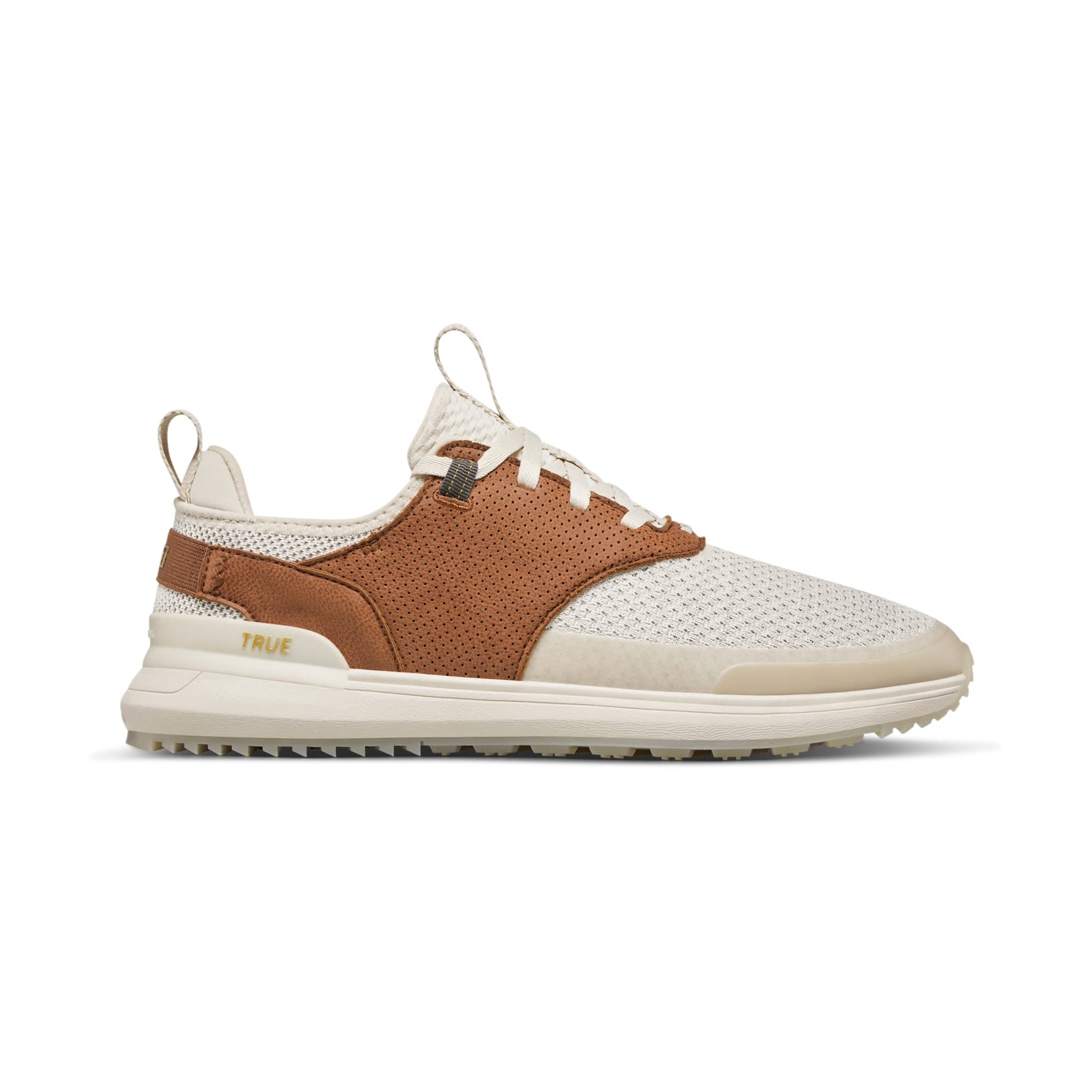 TRUE LinkswearTrue LUX Hybrid, Men's Golf Shoes, Waterproof Knit Upper, 100% Nappa Leather Saddle