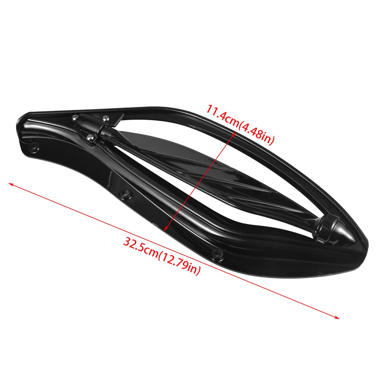 Déflecteur d'air en plastique ABS pour Harley Touring 96-13 Noir