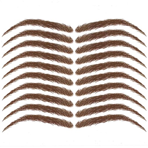 Cardani Eyebrow Tattoos #17 - Classic Shape Temporary Tattoo Eyebrows (Dark Brown)