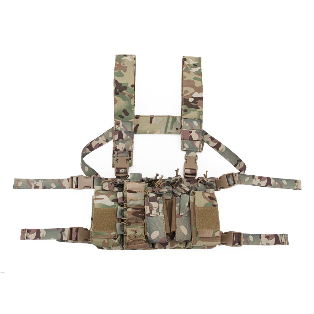 Oarea Cp Tactical Sling Vest Chest Rig Combat Recon Gear Vest With Magazine Pouch For Airsoft Hunting Games (Camo )