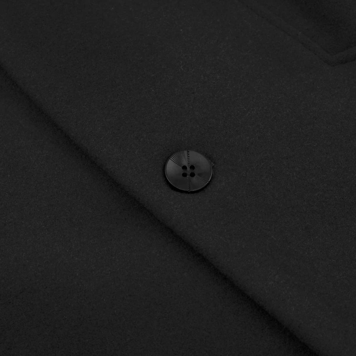 Allthemen Cappotto Lungo da Uomo Casual Trench Invernale in Lana Cappotti Spessa a Due Petti Outerwear a Vento Parka