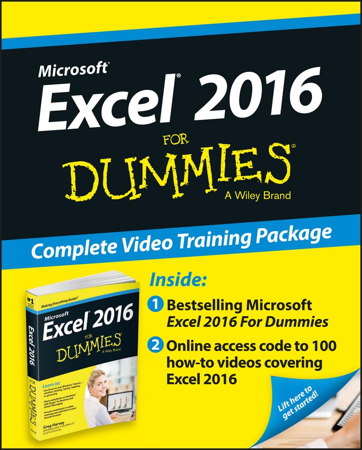 Excel 2016 For Dummies Book + Online Videos Bundle (For Dummies (Computer/tech))