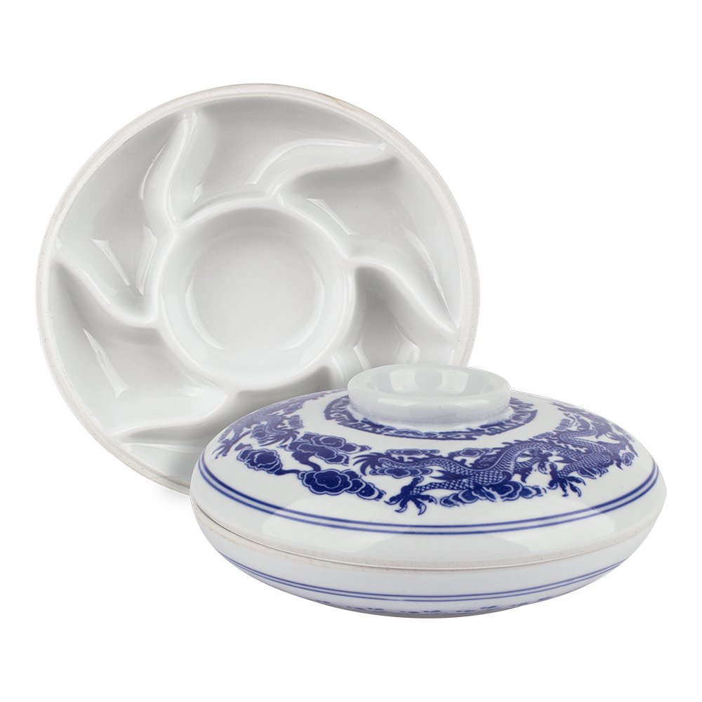 Jackson's : Ceramic Palette : 8.25in Diameter : 3in Deep with Lid (APX.21x8cm)