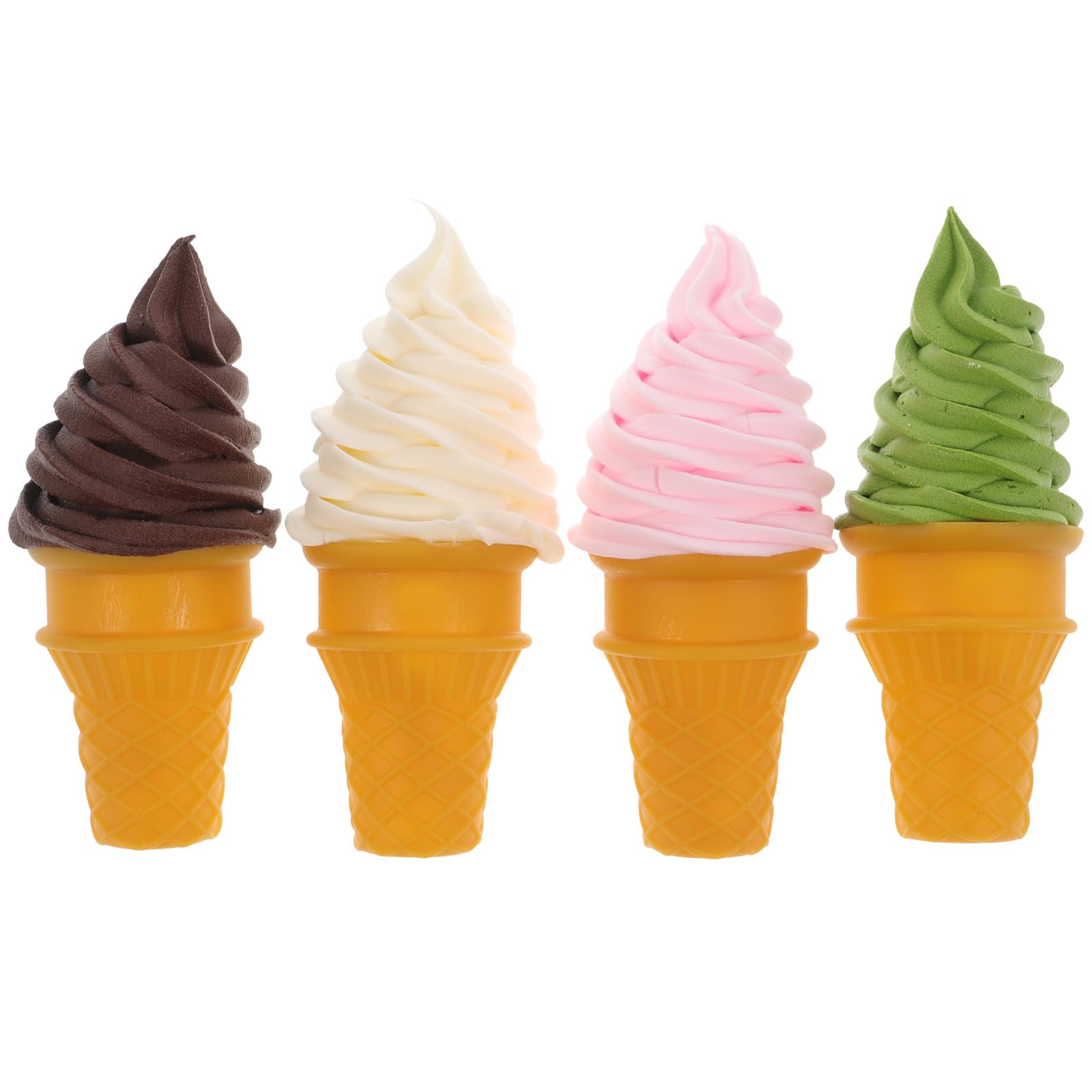 Angoily 4Pcs Simulated Ice Cream Dessert Showing Props Fake Food for Home Kitchen Cabinet Showcase Decoration Simulated Children Toys