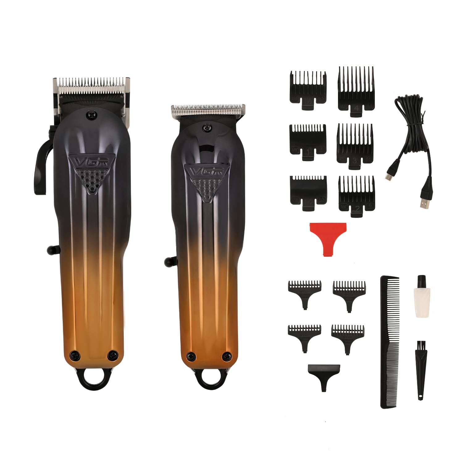 VGR V-646 Professional Rechargeable Hair Clipper Trimmer Set Powder Metallurgic Blade Digital Display 10 Guide Comb Taper Lever Adjustments Clipper & T-cutter 0 Gapped Trimmer Runtime 200 & 120 Min (B0CVF2GG52) Amazon Price History, Amazon Price Tracker