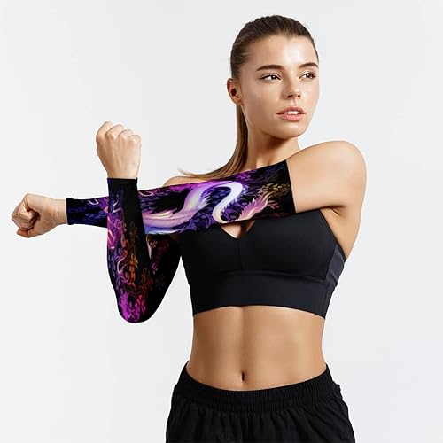 Miniatura 6 de UV Sun Protection Arm Sleeves for Men Women Tattoo Cover Up Cooling Compression Sports Sleeve for Basketball Golf