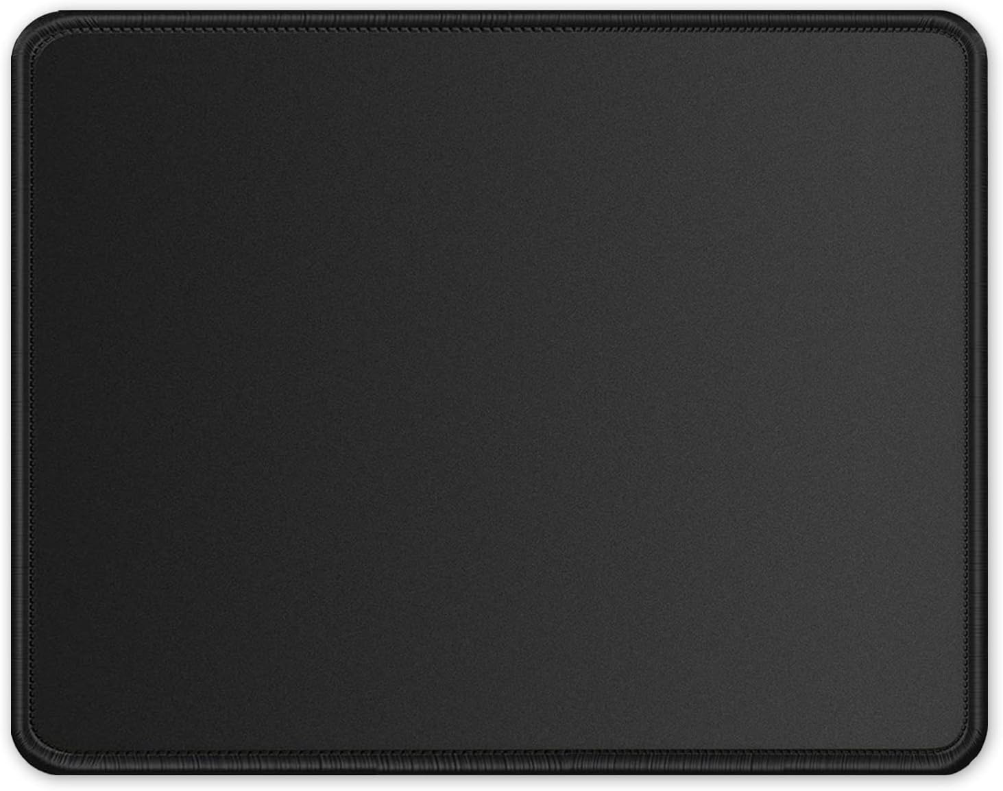 ITNRSIIET Mouse Pad with Stitched Edge, Premium-Textured Square Mouse Mat,Washable Mousepads with Lycra Cloth, Non-Slip Rubber Base Mousepad for Laptop, Computer, PC, 260x210x3mm Black