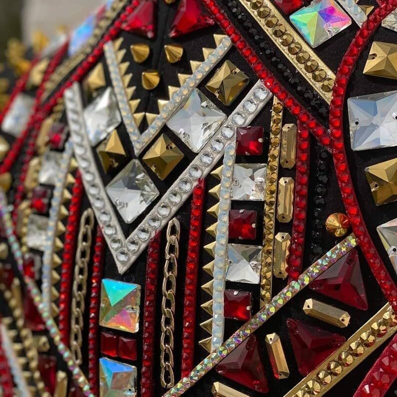 Western Show Rodeo Bolero with Glass Stones JBH56
