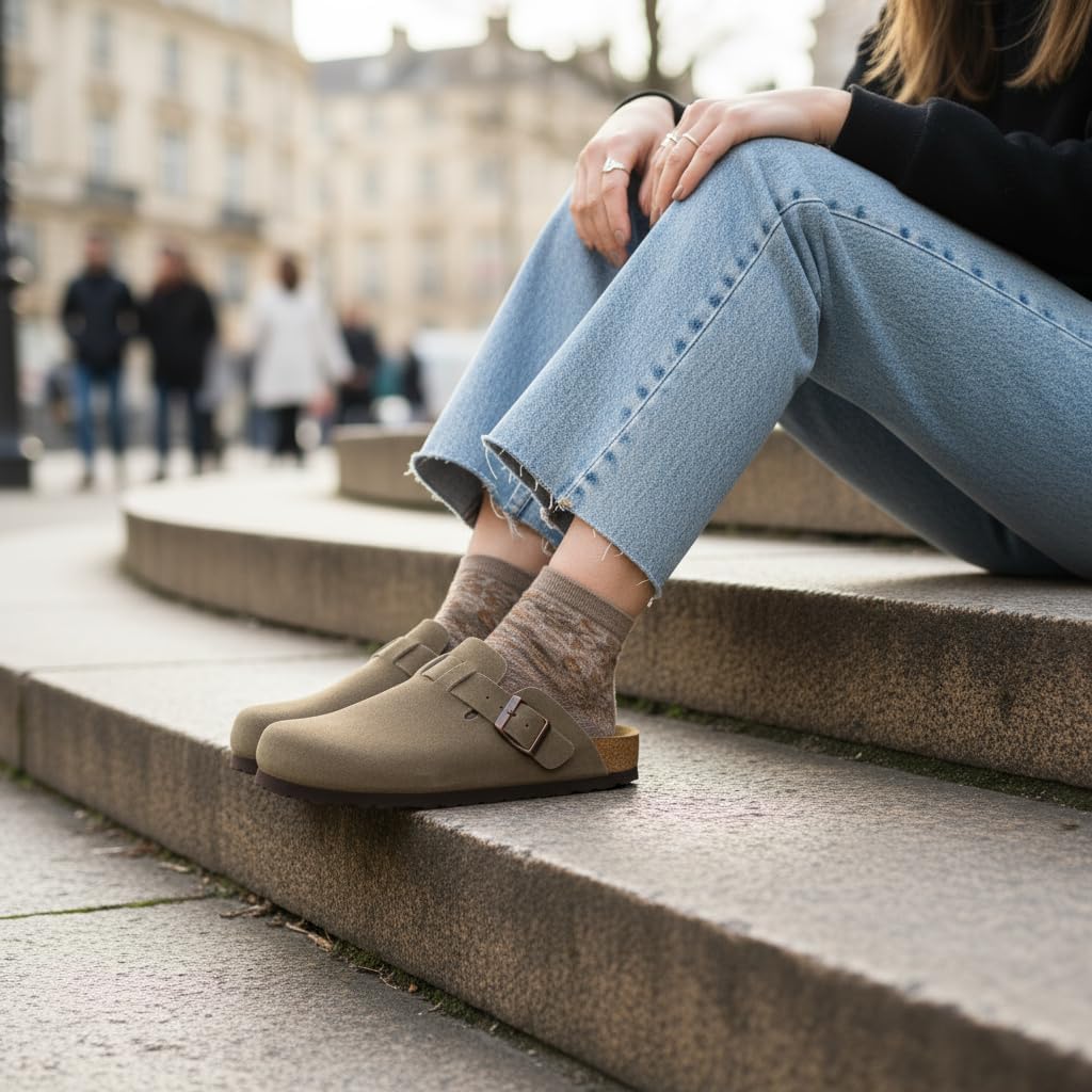 CUSHIONAIRE Hana - Genuine Leather Suede Classic Clog Womens Shoes - Slip On Mule Comfortable Shoes for Women - Image 2