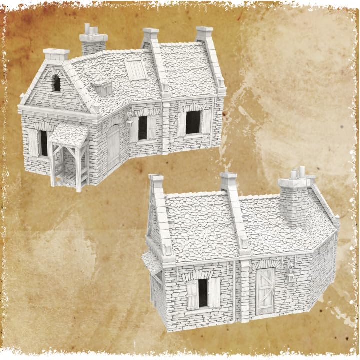 QP3D, Historic European House, 28mm-32mm Wargaming Terrain for Napoleonic Battles and Dioramas - Image 2