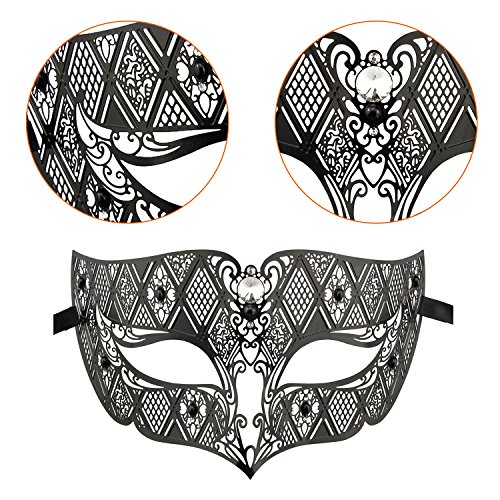 Image of Coddsmz Couples Venetian Masquerade Mask Set Luxury Style Princess Party Mask for Couples Women and Men Mardi Gras Masks