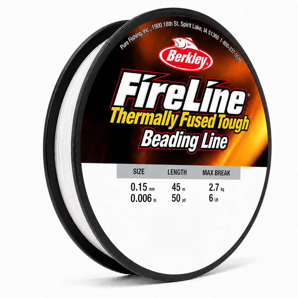 Berkley Fireline Elastic String for Bracelet Making - 0.15mm, 45m, Crystal