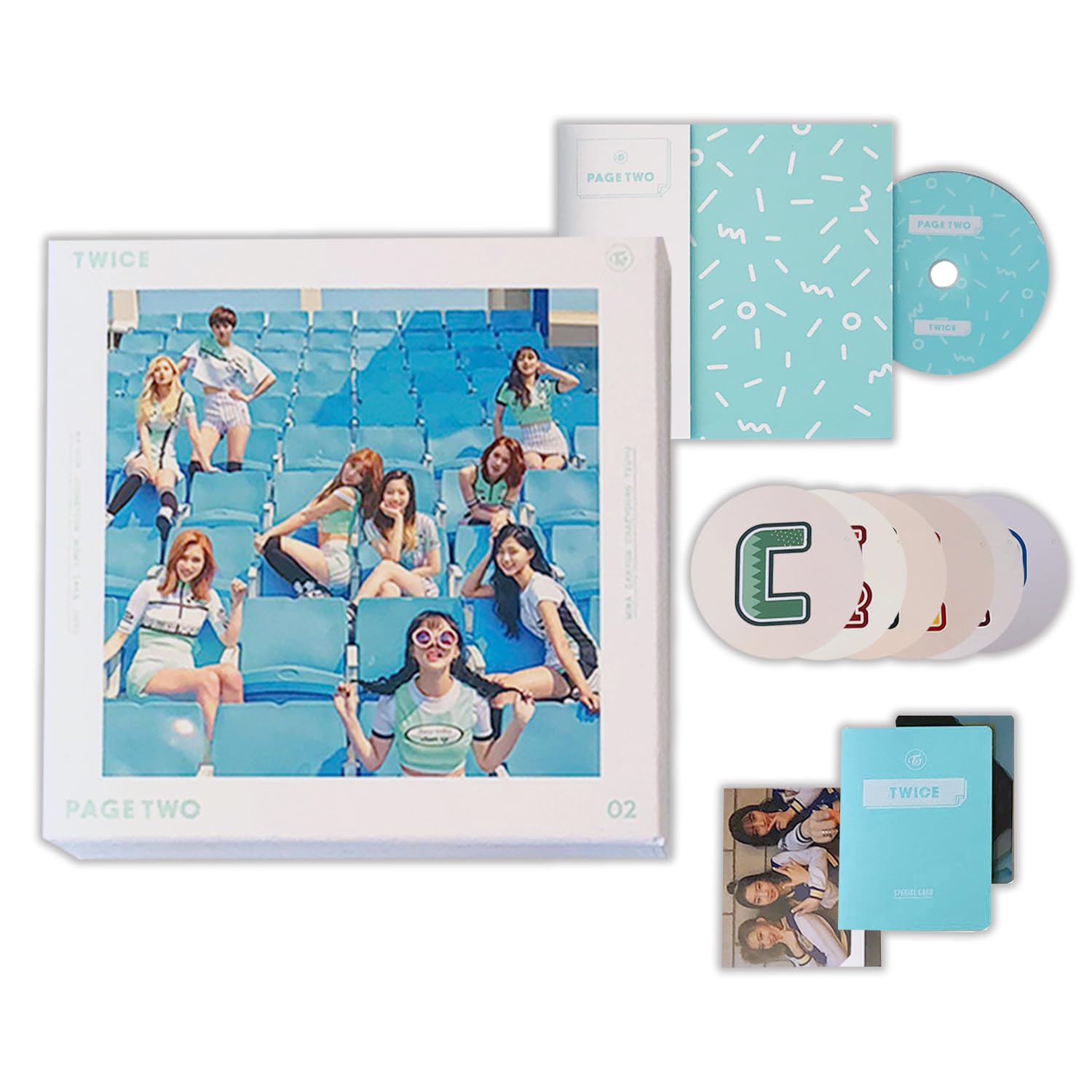 TWICE - 2nd Mini Album [PAGE TWO] (MINT Ver.) CD-R + Photobook +