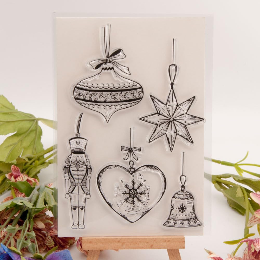 ZFPARTYChristmas Festival Creative Decoration Transparent Clear Stamp for DIY Scrapbooking/Card Making/Kids Christmas Fun Decoration Supplies