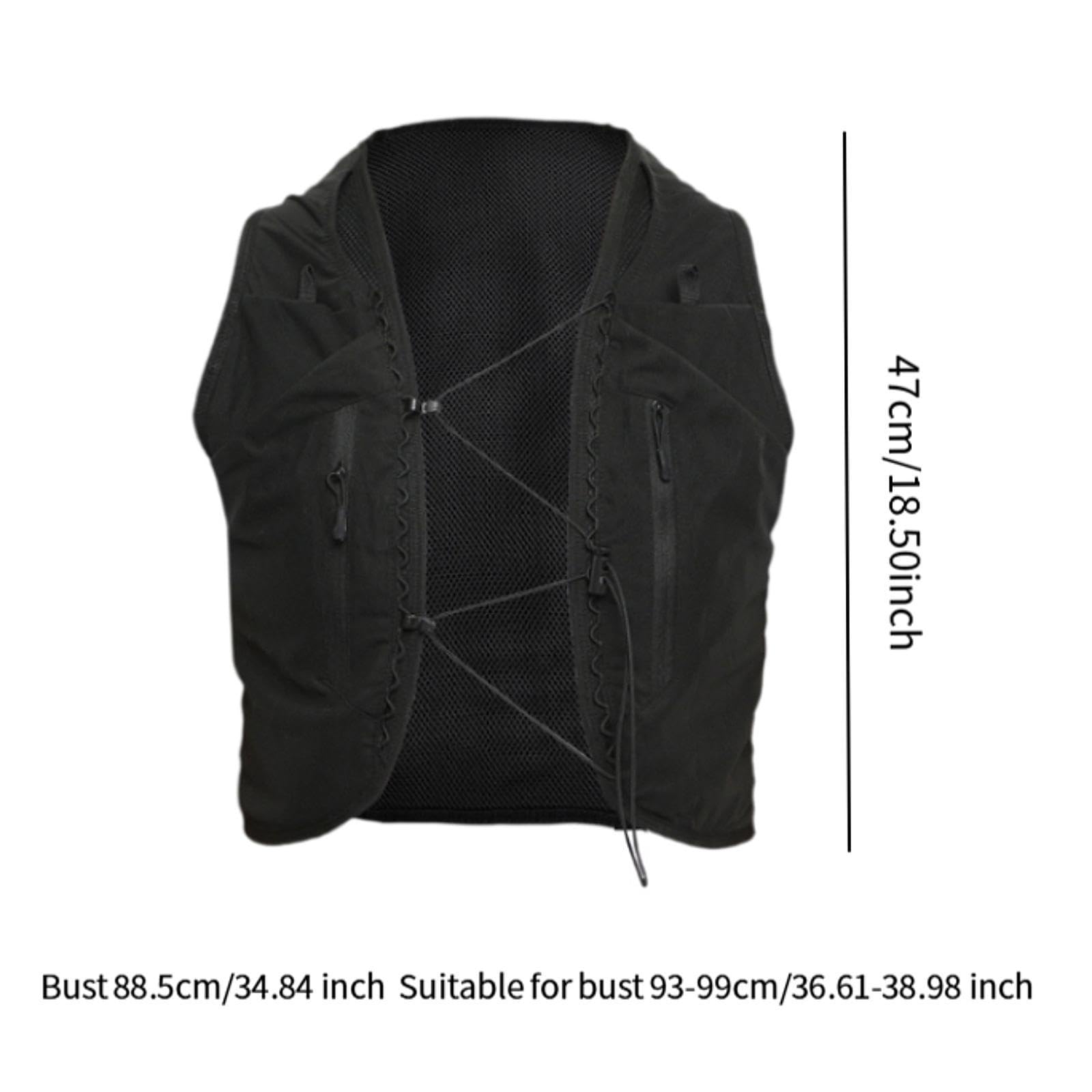Almencla Gilet de Sport Outdoor, Sac à Dos de 12 L pour La Course à Pied, La Randonnée, La et Le Jogging.