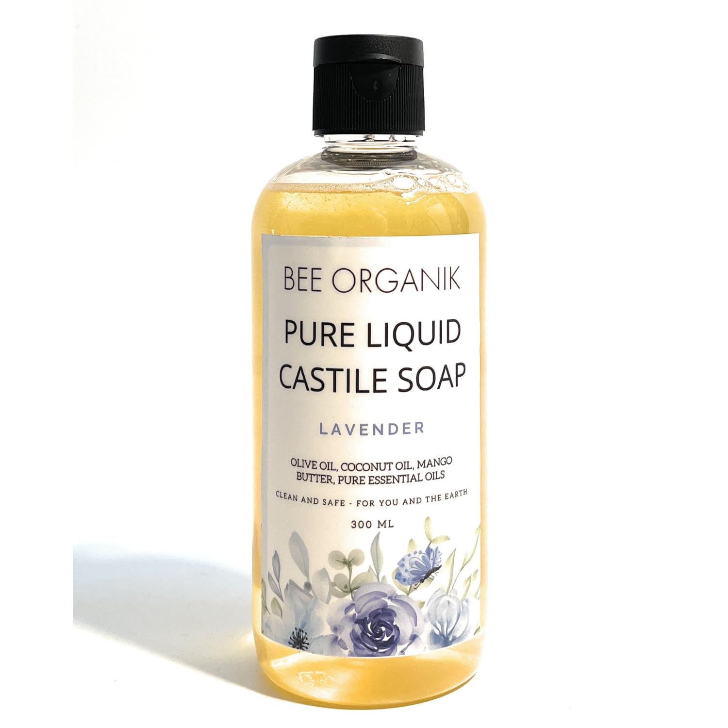 Bee Organik Lavender Liquid Castile Soap lavender 300ml