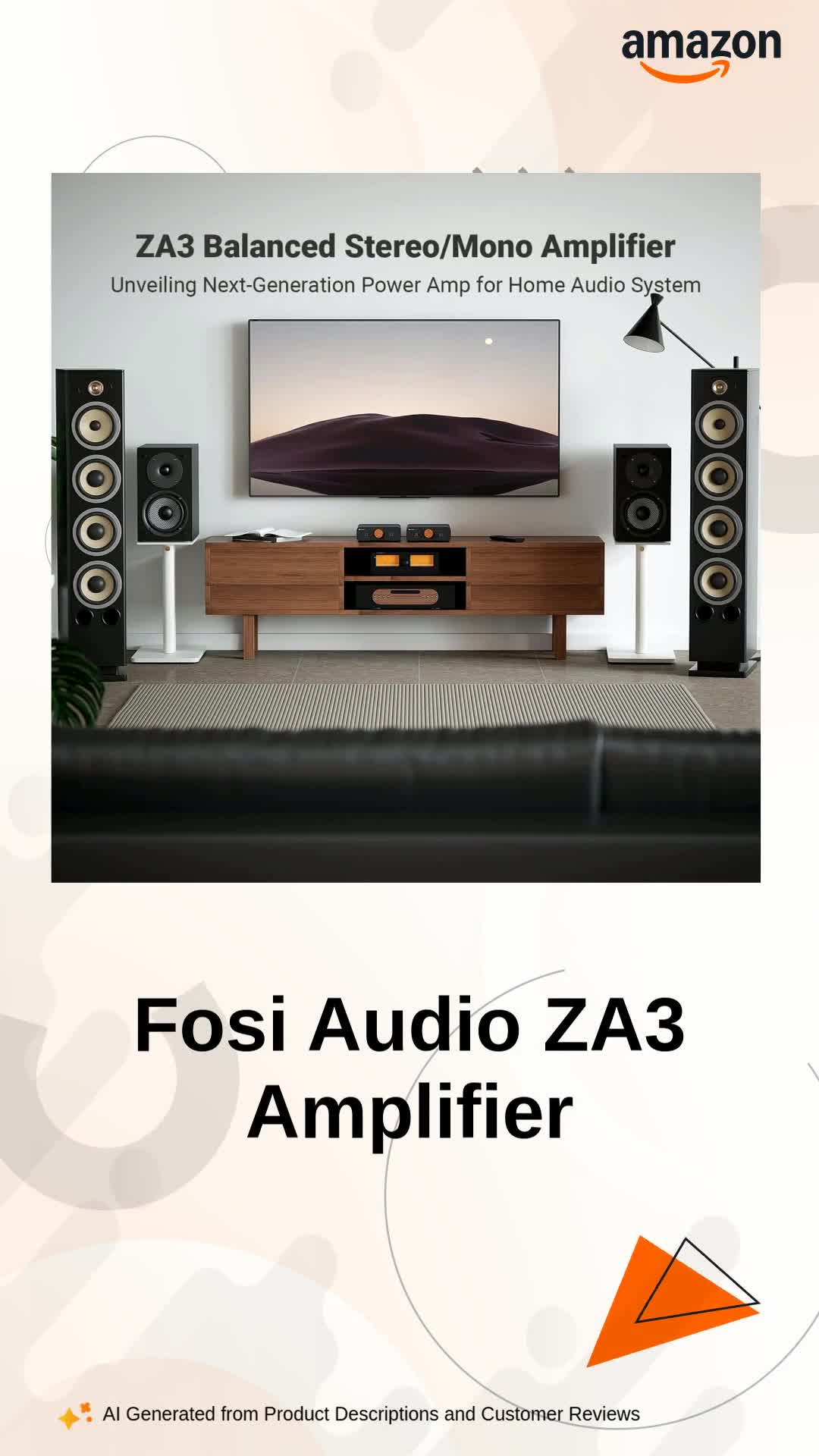 Fosi Audio ZA3 Balanced Stereo Amplifier TPA3255