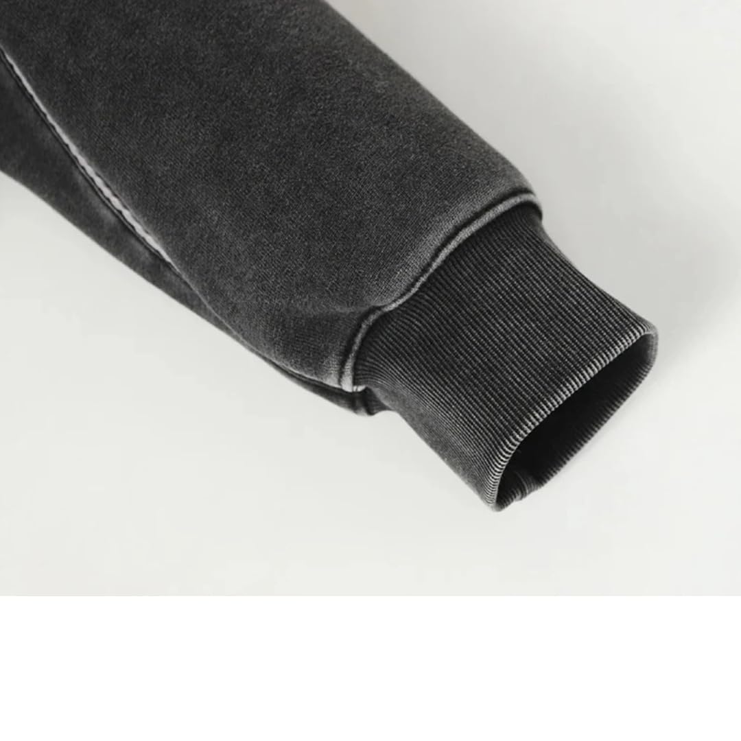 Felpe Vintage Oversize da Uomo Streetwear Calde Felpe Hip Hop Felpe(Grigio,as6,Alpha,s,Regular,Regular)