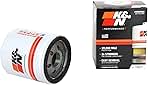 K&N Premium Oil Filter: 20,000 Mile Engine Protection with Wrench Off Nut: Compatible with GMC/Cadillac/Chervolet/Buick (See Product Description for Select Models), HP-1021