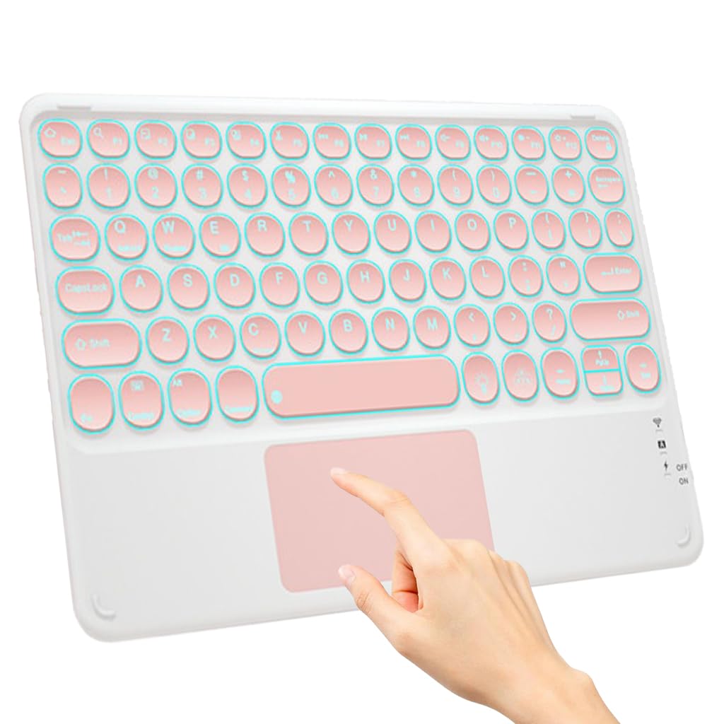 Concept Kart Wireless Bluetooth Touchpad Keyboard with LED Backlit for ipad, Tablet, iOS Android, Windows, Mac, Laptop | Silent Keys| Compact| Multi-Device (B099RZ6T5K) Amazon Price History, Amazon Price Tracker