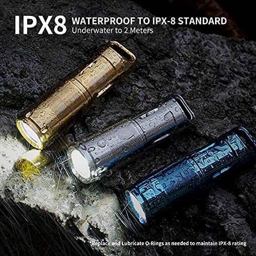 Mecarmy X2S Stainless Steel Led Flashlight, Mini Edc Rechargeable Keychain Flashlight With Micro Usb Charging, 10180 Battery 130 Lumens Outdoor Waterproof Edc Keychain Light (Polished) #TOP4