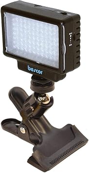 LED70 On-Camera Video Light with Swivel Ball Head Mounting KLP Clamp Kit
