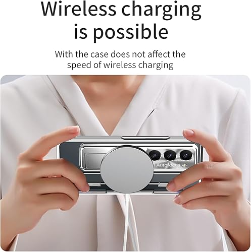 Miniatura 7 de Funda para Galaxy Z Fold 5, carcasa chapada de una pieza con soporte y protector de pantalla, compatible con Samsung Galaxy Z Fold 5 5G 2023