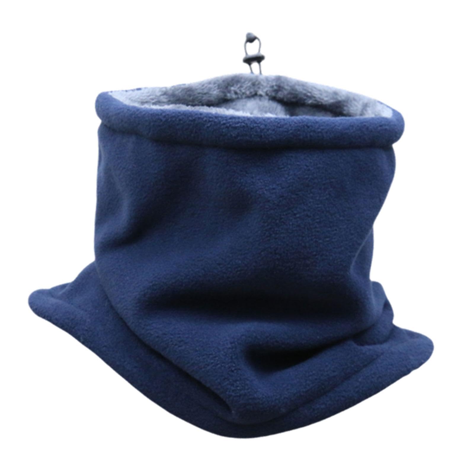 Winter Fleece Neck Gaiter Windproof Scarf Wrap for Running Motorcycle Hiking Navy-image-26
