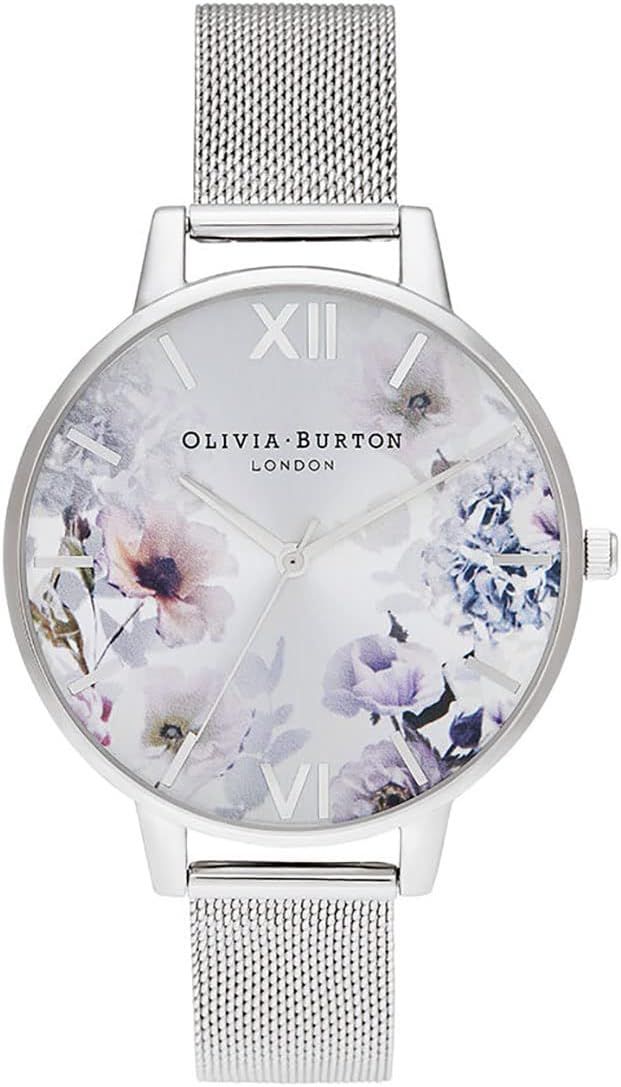 Olivia BurtonSunlight Florals Analog Silver Dial Women's Watch-OB16EG117