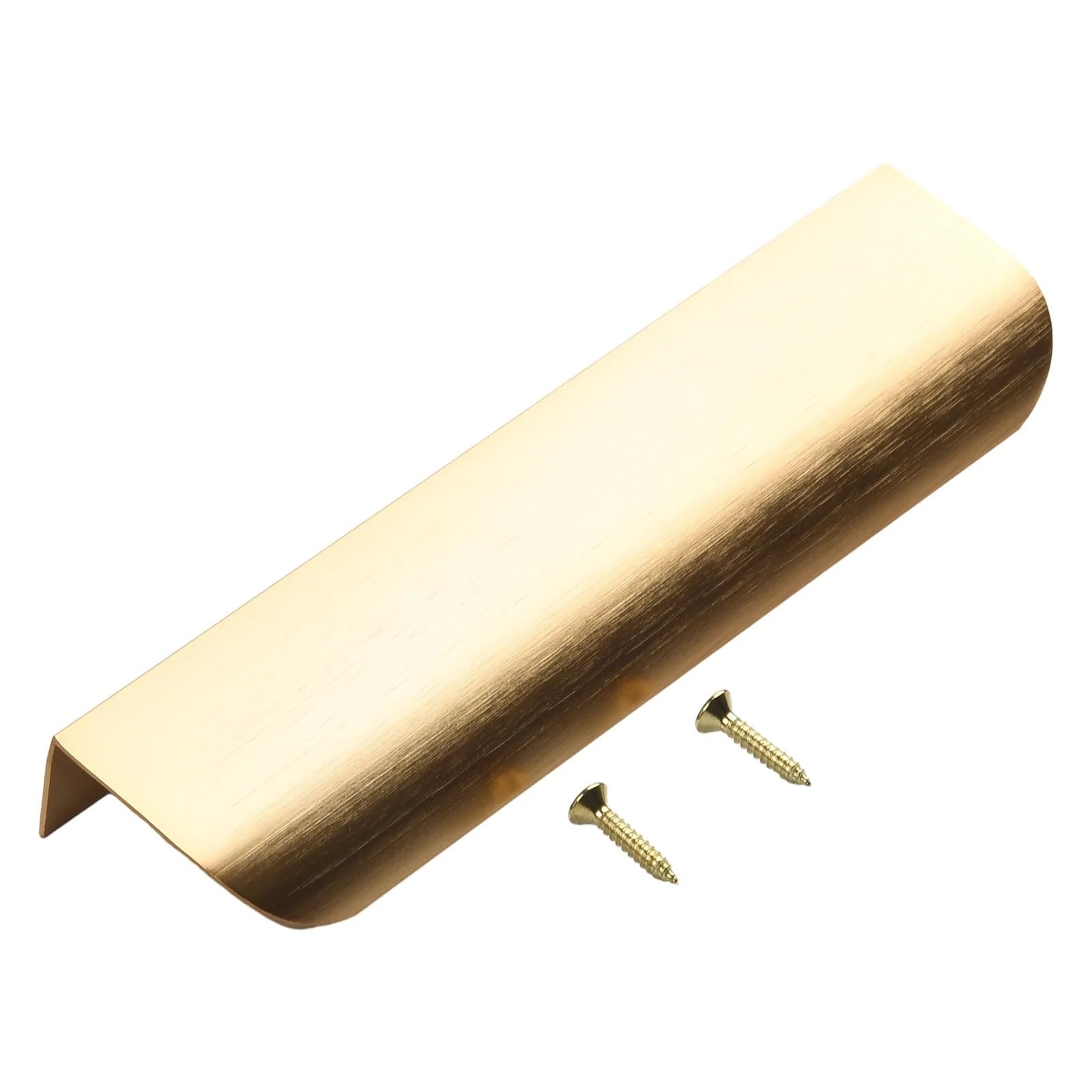 EVWGNPQRV Concealed Drawer Handles, Concealed Kitchen Cupboard Handles Golden Finger Edge Pull 80-400mm(400mm)