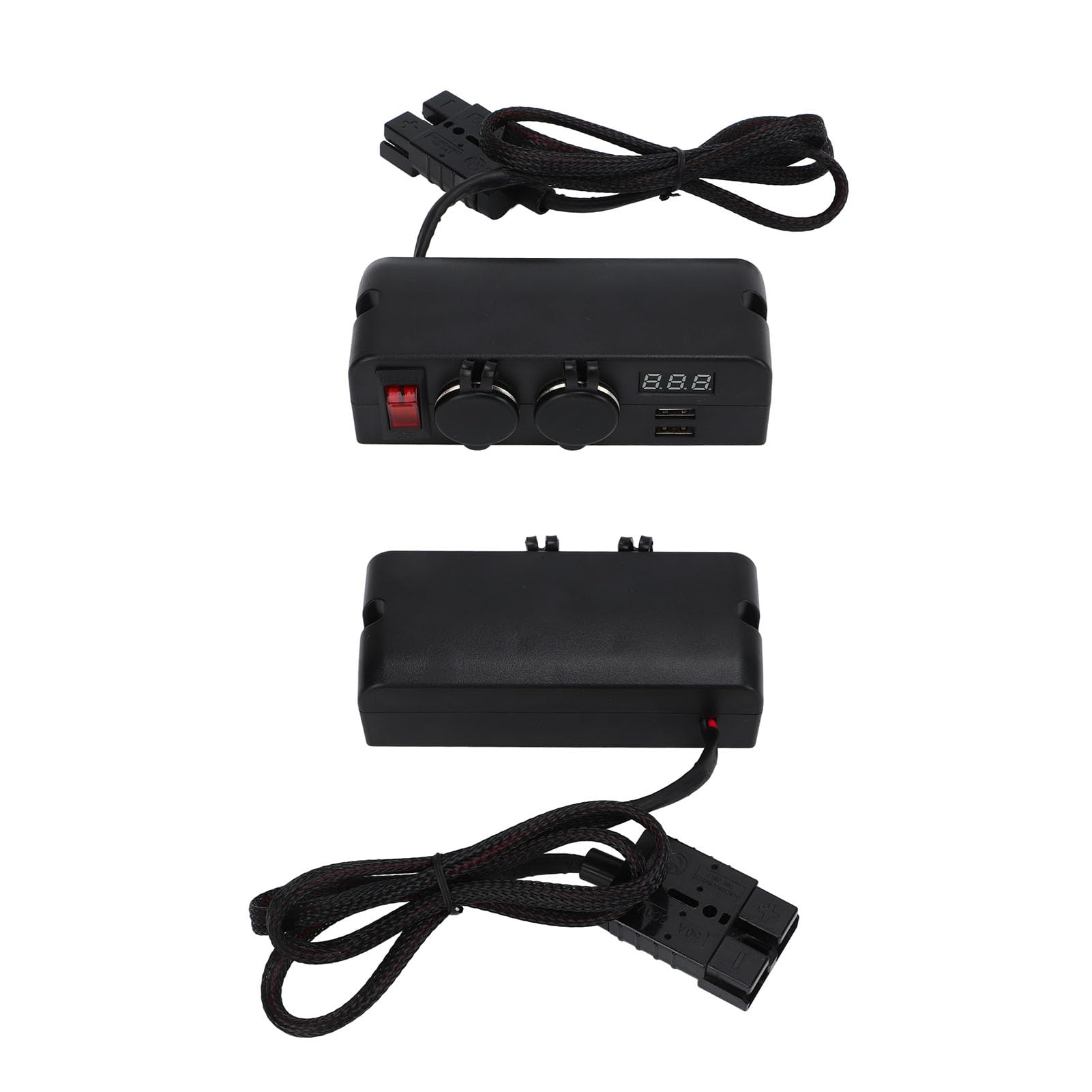 50A 600V Anderson do ładowarki samochodowej z woltomierzem cyfrowym, 2 portami USB i zasilaczem impulsowym do samochodów, pojazdów kempingowych i łodzi