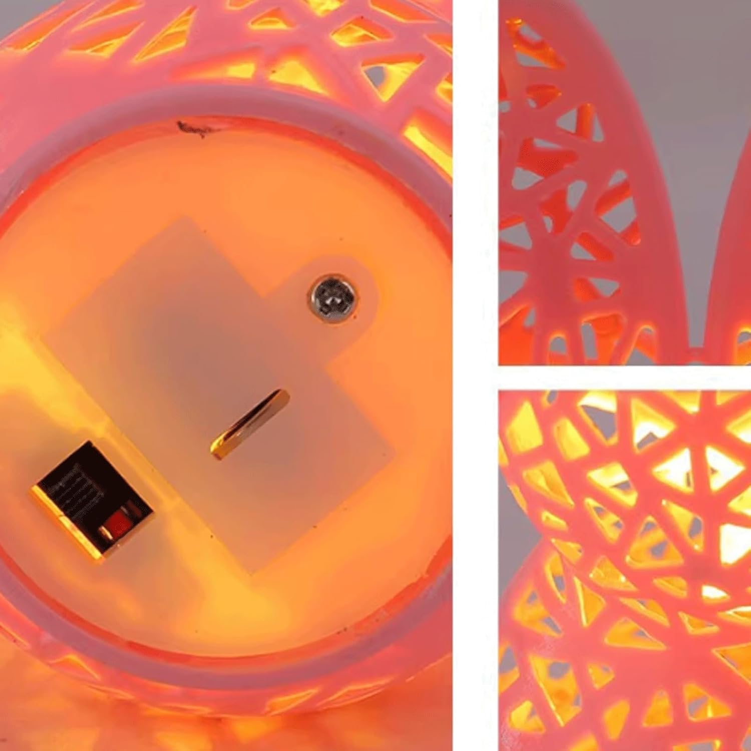 Easter Rabbit LED Decorative Lamp, 3D Print Warm Glow Desktop Night Light, Cute Bunny Table Centerpiece for Home Ambiance, Party & Indoor Holiday Decoration (Pink)