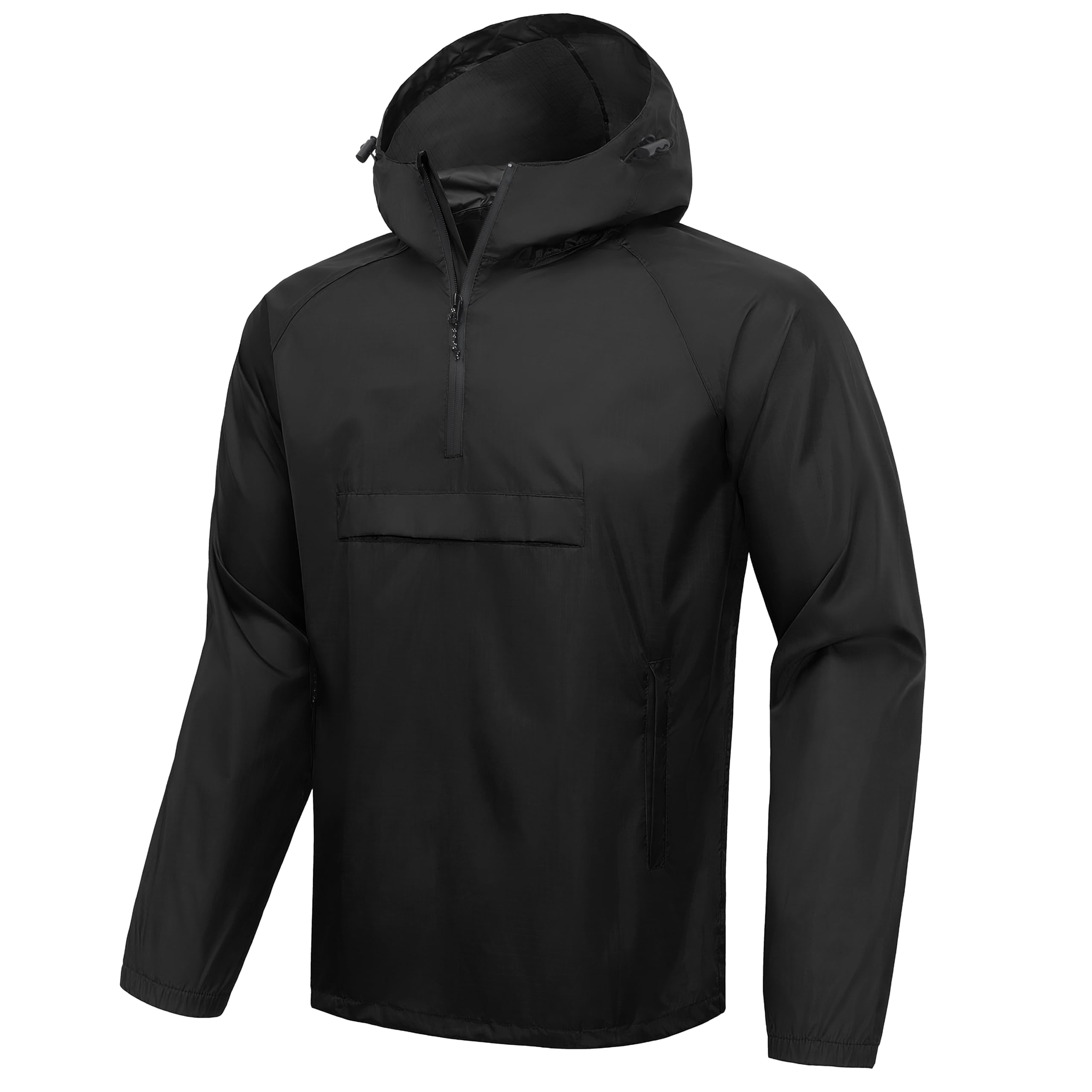 SWISSWELL Men's Rain Jacket Waterproof Lightweight Pullover with Hood