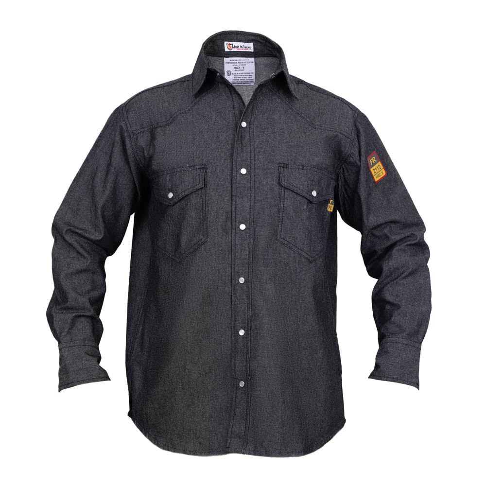 Just In TrendFlame Resistant FR Denim Shirt - 100% C - 7 oz