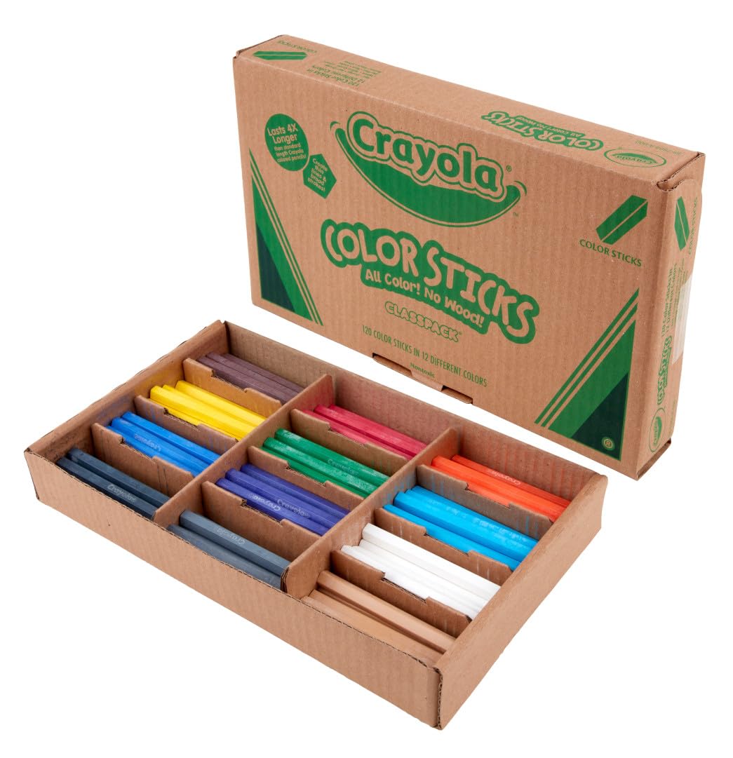 Amazon.co.jp: Crayola (クレヨラ) カラースティック (120個) 教室用品