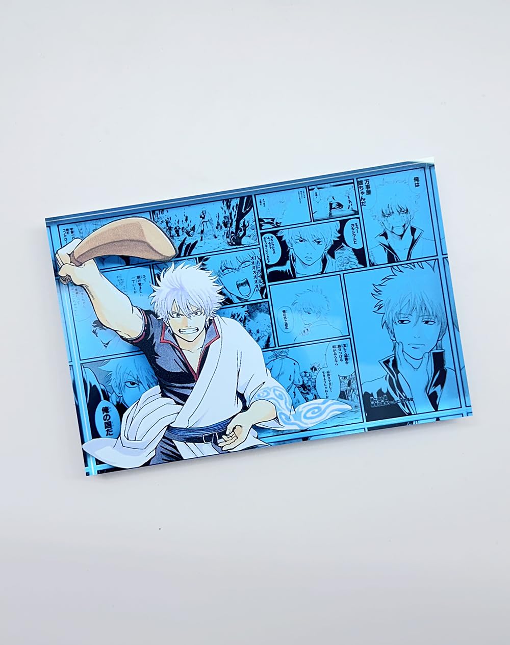 Amazon.co.jp: 銀魂 坂田 銀時 アクリルブロック 10*15*2cm かわいい 