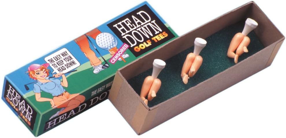 Loftus Heads Down Golf Tees - Golfer Gag Gift Idea (1)