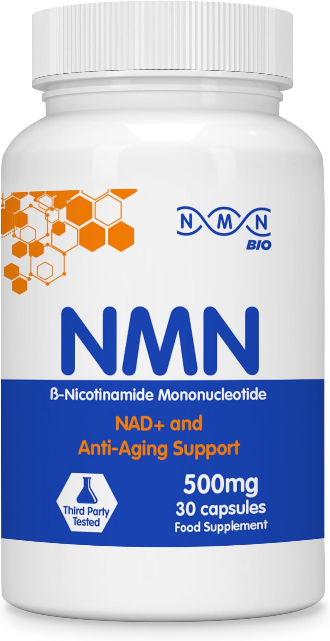 99% Pure Beta Nicotinamide Mononucleotide Capsules For Anti-aging Support 500mg 30's