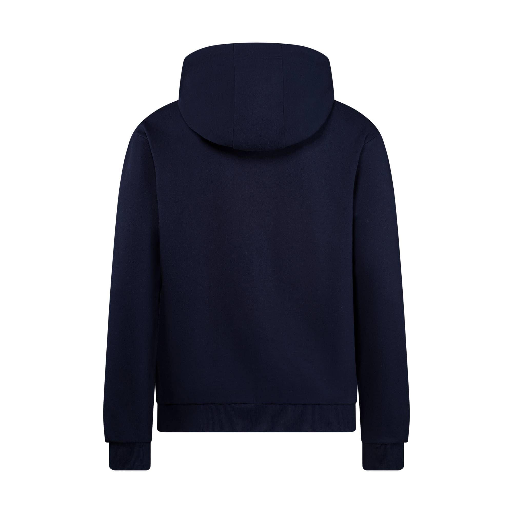 Red Bull ENERGY WEAR Oracle RB Racing Zip Hoodie Navy | Offizieller Formel 1 Fanartikel - 100% Baumwolle - mit Frontreißverschluss Kapuze mit Kordelzug Racing-Logo auf der Brust