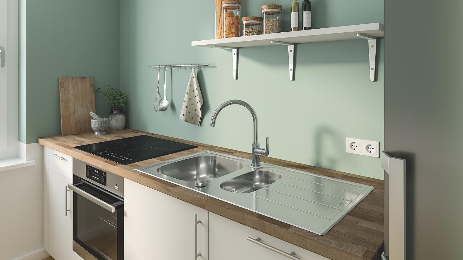 Grohe Start Curve OHM 31554001 Rubinetteria C-Spout EU, Cromato