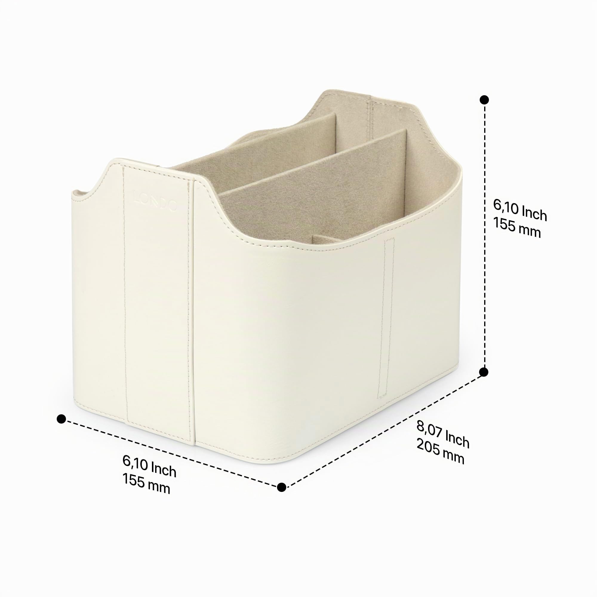 Londo Leder Fernbedienung Organizer und Halter mit Tablet Fach, Fernbedienungshalter - Multifunktion Aufbewahrung