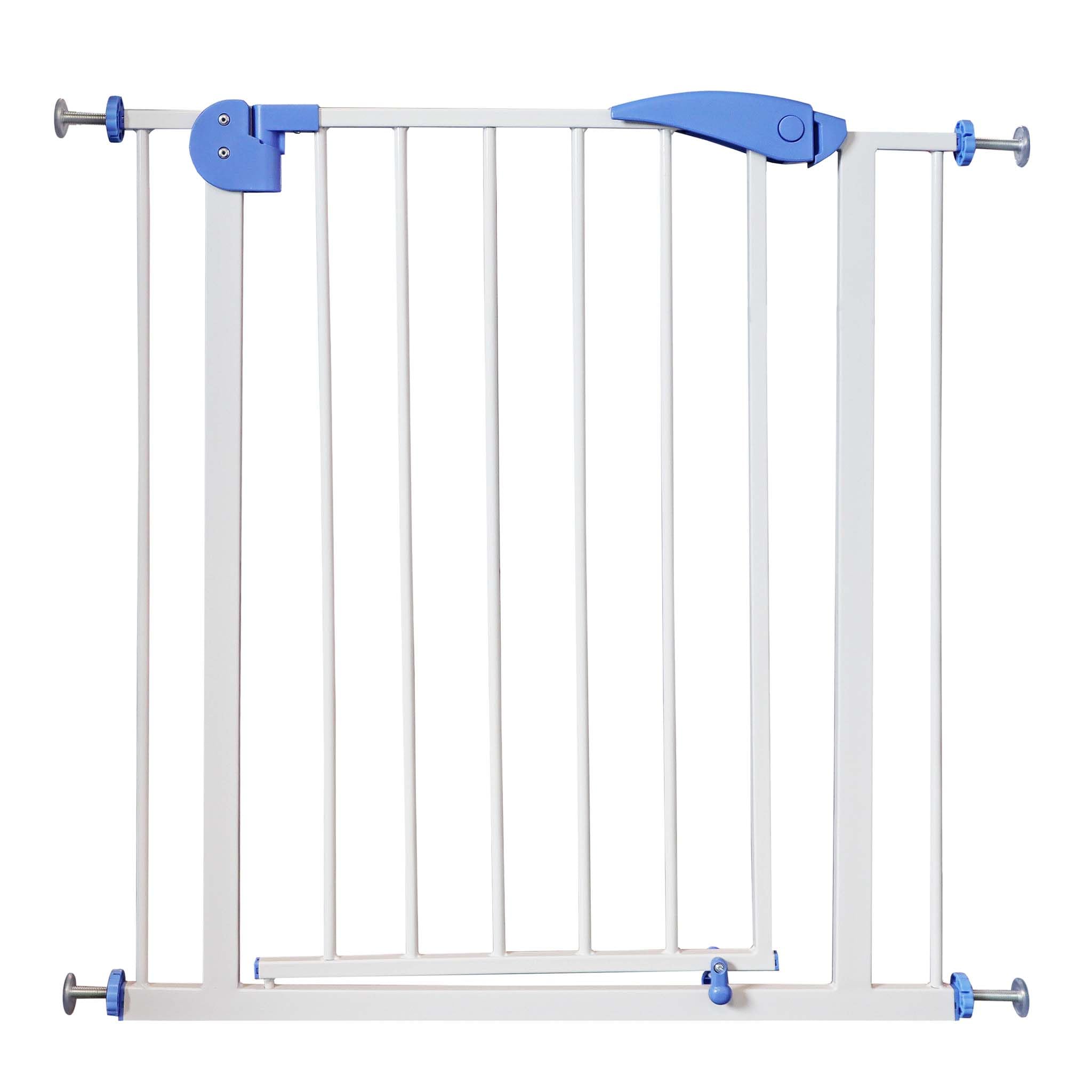 Rejilla de protección escaleras Ajustable 75-82cm Barrera para niños y Mascotas sin taladrar
