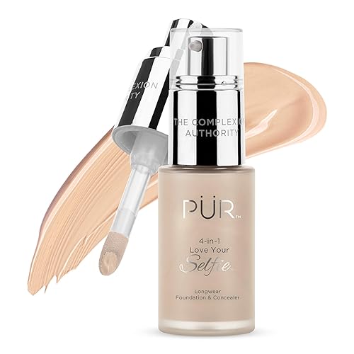 Miniatura 44 de PÜR MINERALS 4-in-1 Love Your Selfie Foundation & Concealer - Longwear Full Coverage Liquid Makeup Foundation with Hydrating Blend for