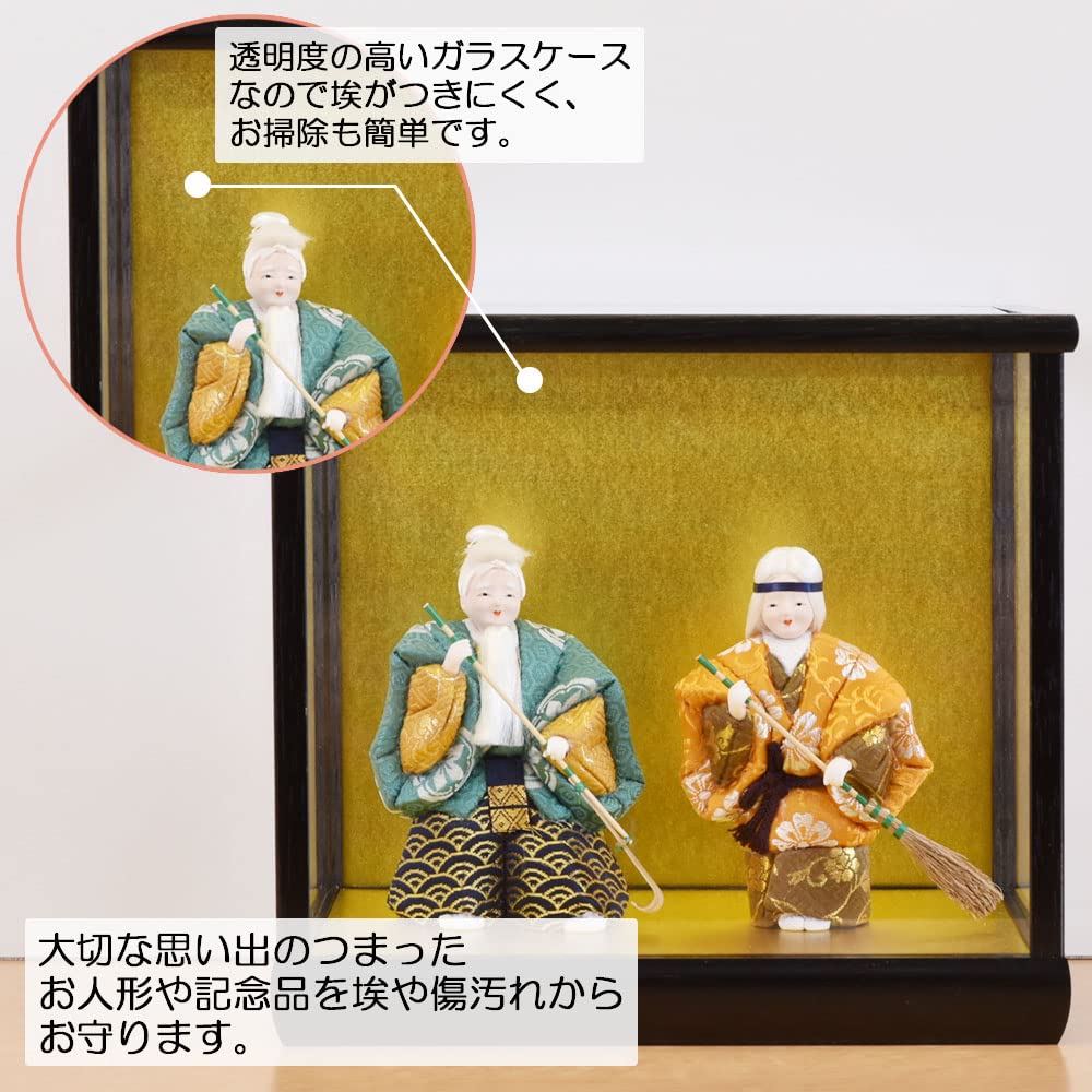 Amazon.co.jp: 陣屋 日本の伝統美を紹介します。: 人形ケース