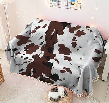 Amazon.com: MVEMOEMCA Sofa Towel Seamless Texas Longhorn Cow Hide