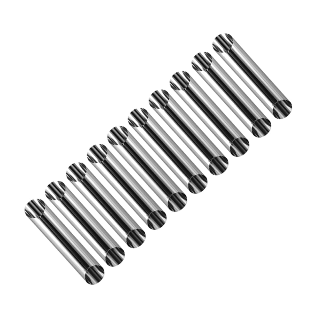 Cabilock 20PCS Stainless Steel Cylindrical Bread Tube Molds Croissant Pastry Making Tools for Baking Reusable Connoli Molds for Home and Store Use