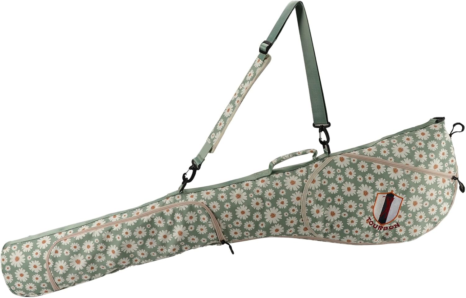 TOURBON Golf Bag Sunday Carry Golf Club Holder Case Driving Range Mini Course Practice Lightweight Travel Golf Bag for Men Women