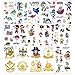 Tattoo Kinder, AGPTEK Pirate Tattoos Set, 14 Blätter Wasserdichte Kindertattoos mit Bronzing Pirate, Shark, Aufkleber für Jungs, Kindergeburtstag Mitgebsel, Party, Festival, 250 Stücke