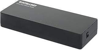 Intellinet 8 Port Fast Ethernet Switch – 10 / 100 Mbps - Computer Desktop Internet Networking Splitter LAN Hub Router – Unmanaged – Plug & Play - Fanless Quiet – 3 Yr Mfg Warranty – 561730