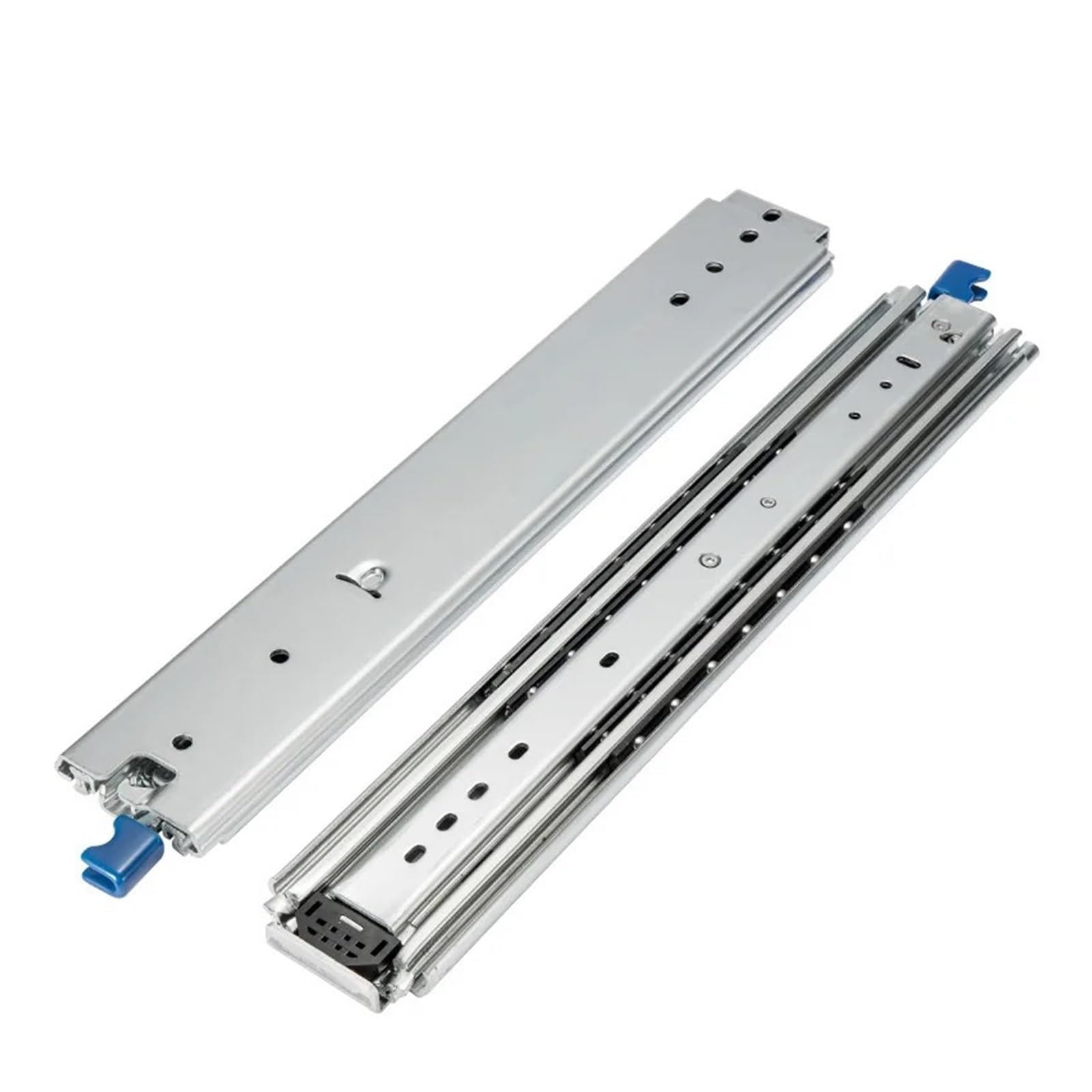 Drawer Slides，1 Pair 227kg Load Capacity Heavy Duty Slide Rail Full Extension Ball Bearing Side Mount Industrial Rails with Lock RV Slides(with,16inch 400mm)(with Lock,34inch 850mm)